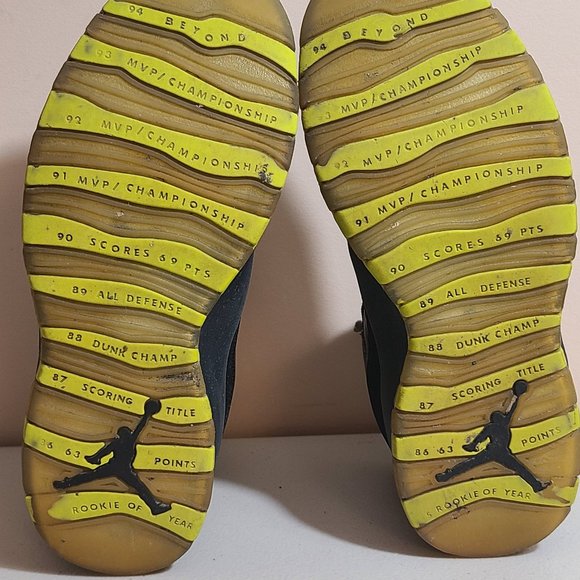 Nike Air Jordan 10 Retro Venom Green Men 8.5 2013 Rare Vintage 310805-033